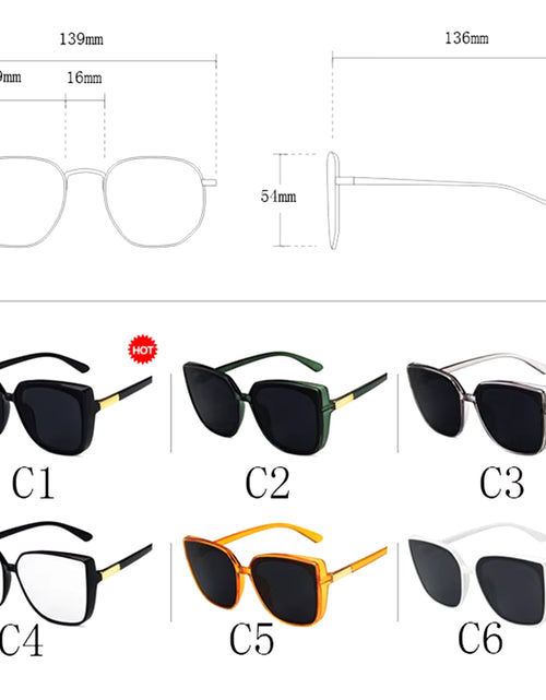 Load image into Gallery viewer, Fashion Classic Women Sunglasses Cat Eye Vintage Sun Glasses Men Cateye Sunglasses Female Male Shades UV400 Oculos De Sol
