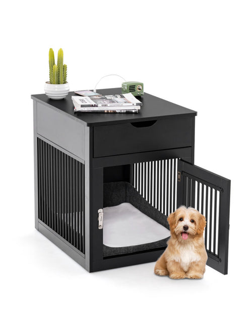 Load image into Gallery viewer, 2-In-1 Dog House with Drawer and Wired Wireless Charging
