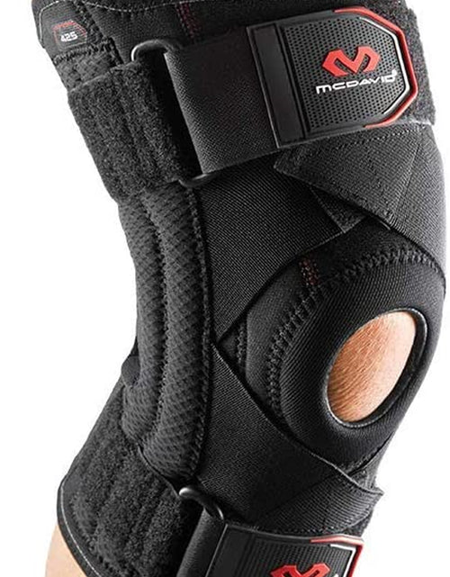 Load image into Gallery viewer, Knee Brace Support with Side Stays &amp; Compression. Knee Sleeve Cross Straps for Knee Stability, Patellar Tendon Support, Tendonitis, Arthritis Pain Relief, Recovery.
