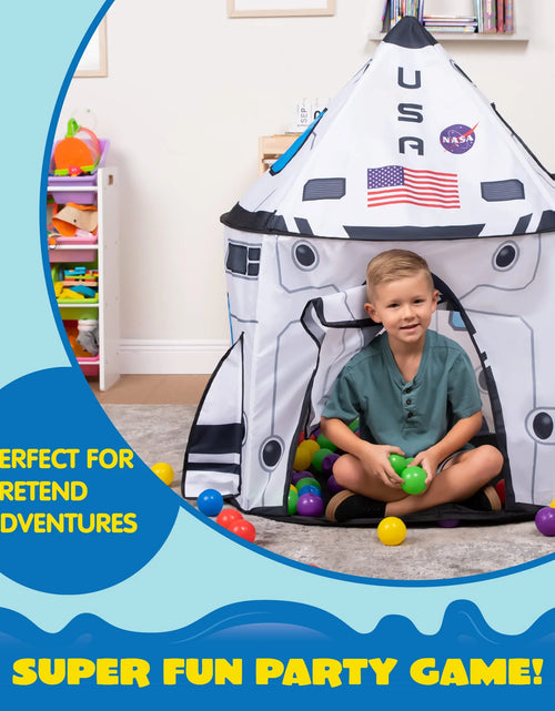 Load image into Gallery viewer, Rocket Ship Play Tents Set for Child, Pop up Playhouse with Tunnel, Kids Pretend Play
