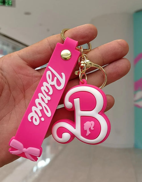 Load image into Gallery viewer, Barbie Letter Keychain Kawaii Cartoon Y2K Love Coin Purse Anime Car Key Pendant Girl Heart Gift Wholesale
