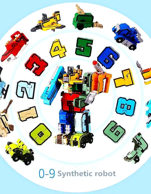 Load image into Gallery viewer, Assembling Building Blocks Educational Toys Action Figure Transformation Number Robot Deformation Robot Toy for Children
