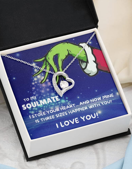 Load image into Gallery viewer, Christmas Necklace Gift for Soulmate Girlfriend Wife Mom Daughter Granddaughter Family Love Necklace Pendant Jewelry with Message Card and Gift LED Box. Christmas Gift for Fiance, Girlfriend, Future Wife, Wife. Fiance, Girlfriend, Future Wife, Wife Gift.
