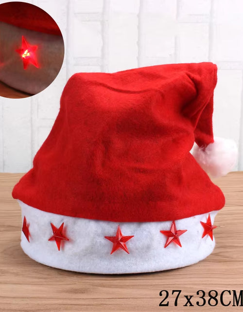 Load image into Gallery viewer, New Style! LED Christmas Hat Beanie Light up Illuminate Warm Hat 48 Patterns New Year Snowman Sweater Hat Christmas Decorations
