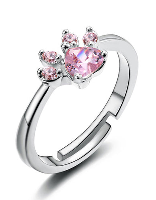 Load image into Gallery viewer, New Cat Bear Dog Paw Ring for Women Jewelry Sets
