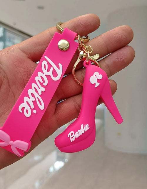 Load image into Gallery viewer, Barbie Letter Keychain Kawaii Cartoon Y2K Love Coin Purse Anime Car Key Pendant Girl Heart Gift Wholesale
