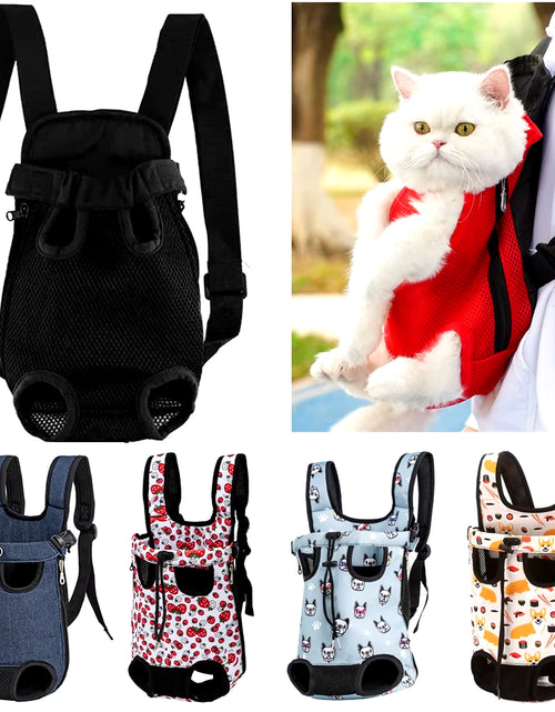 Load image into Gallery viewer, Adjustable Cat Carrier Bag Pet Double Shoulder Backpack Portable Bag Outdoor Travel Camping Hiking Cat Bag Dog Bag
